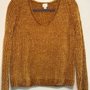 A New Day Mustard Chenille Sweater – Size S 🍁